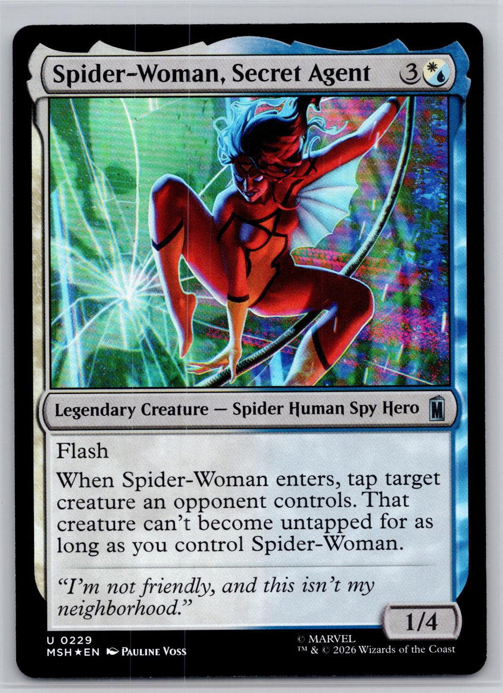 Spider-Woman, Secret Agent Marvel Super Heroes Magic: The Gathering Foil NM