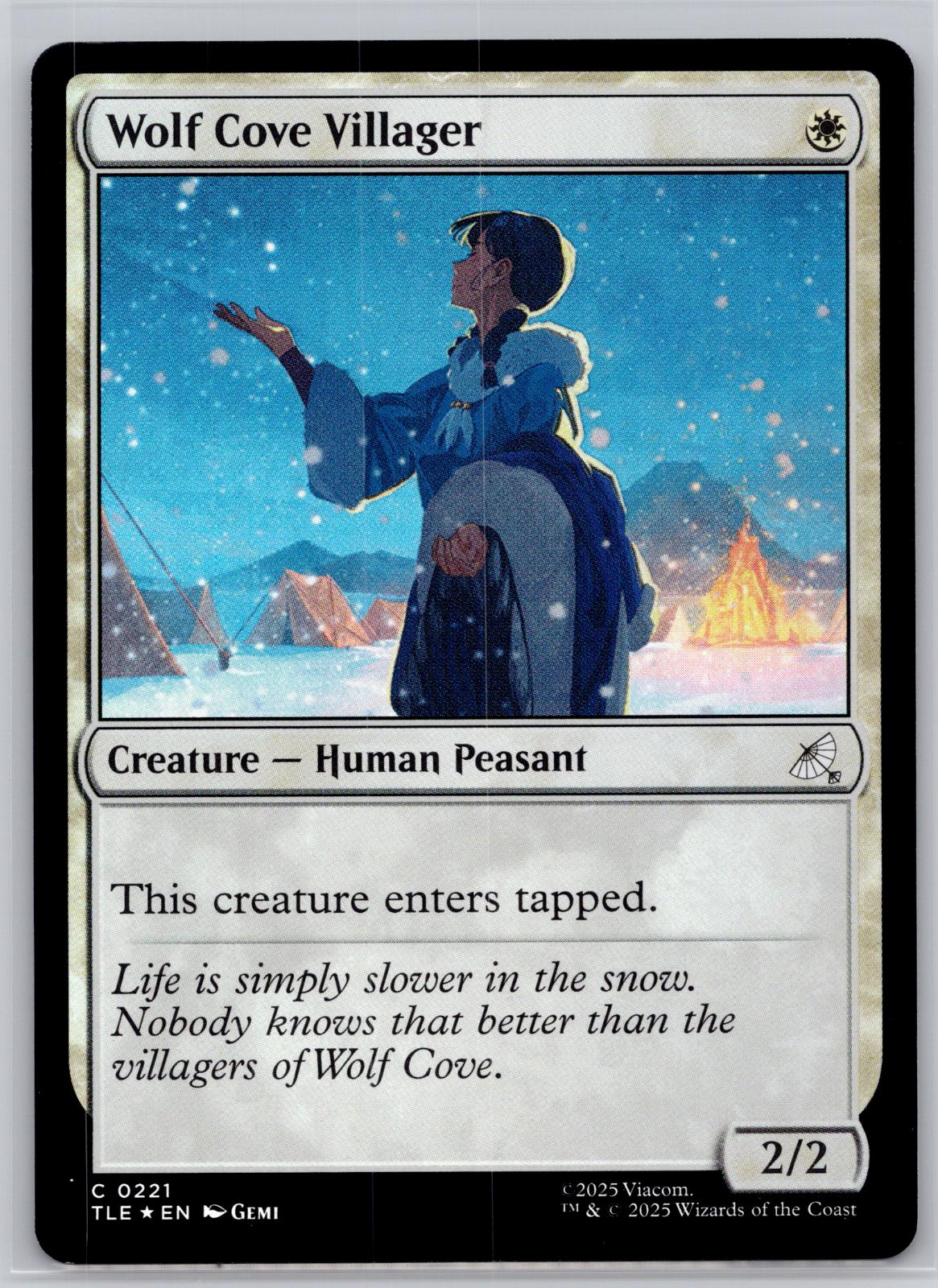 Wolf Cove Villager (0221) Avatar: The Last Airbender: Eternal-Legal M:TG Foil NM