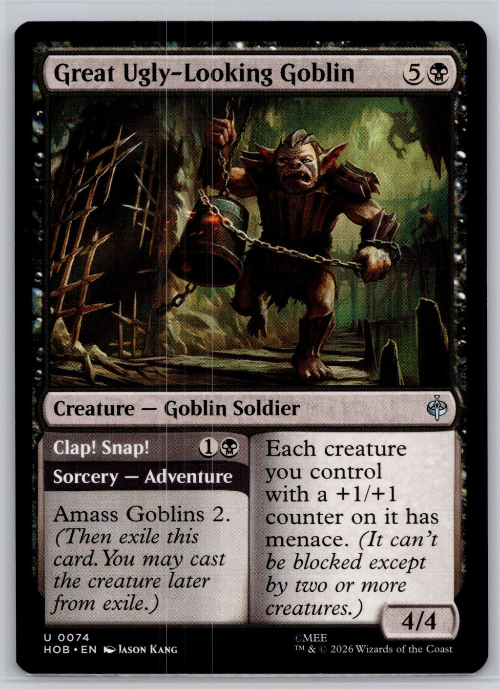 Great Ugly-Looking Goblin The Hobbit Magic: The Gathering Near Mint