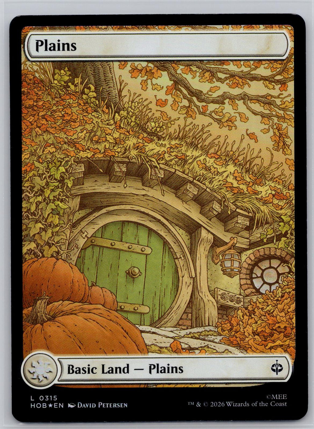Plains (0315) The Hobbit Magic: The Gathering Foil Near Mint