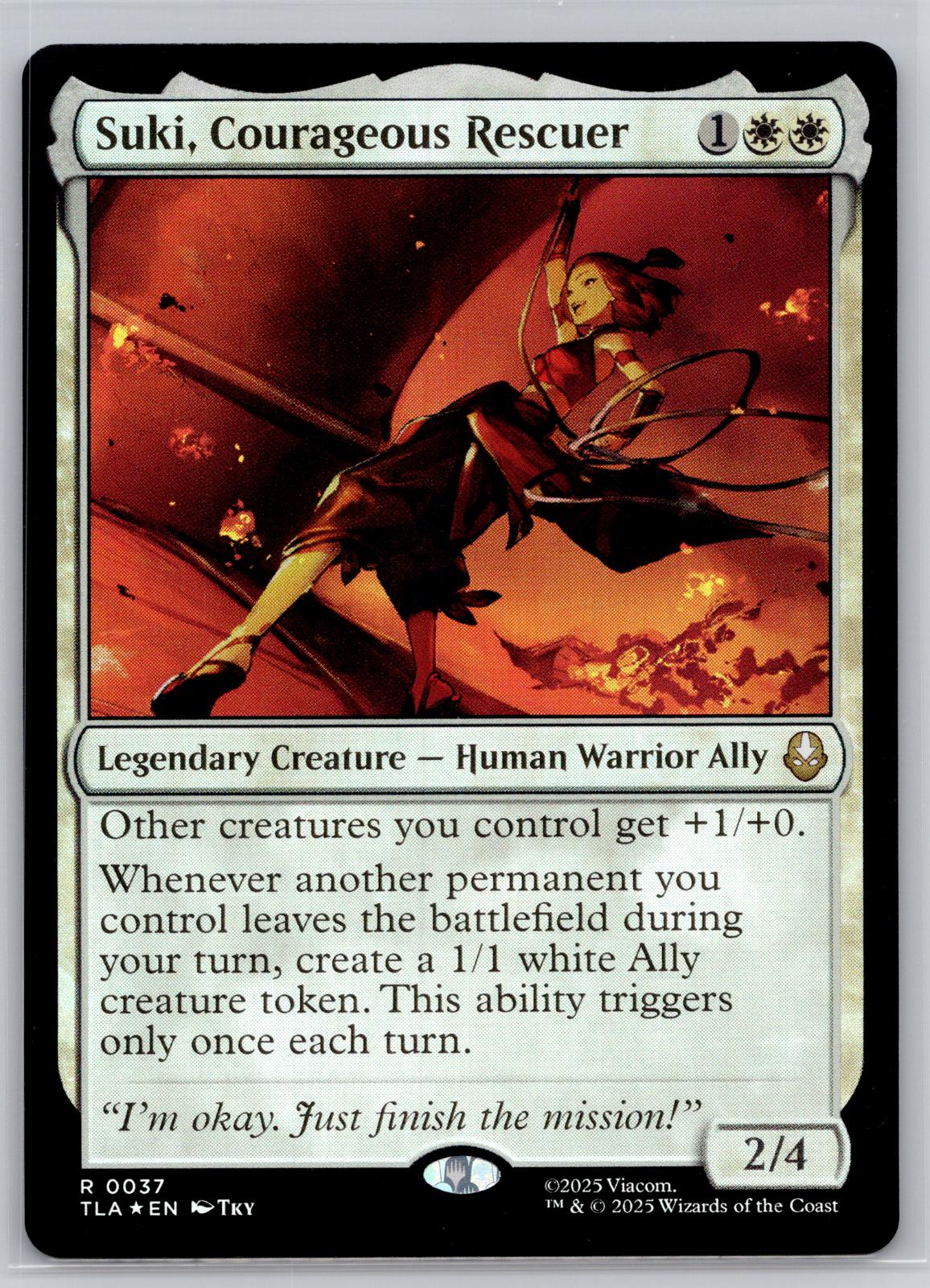 Suki, Courageous Rescuer Avatar: The Last Airbender Magic: The Gathering Foil NM