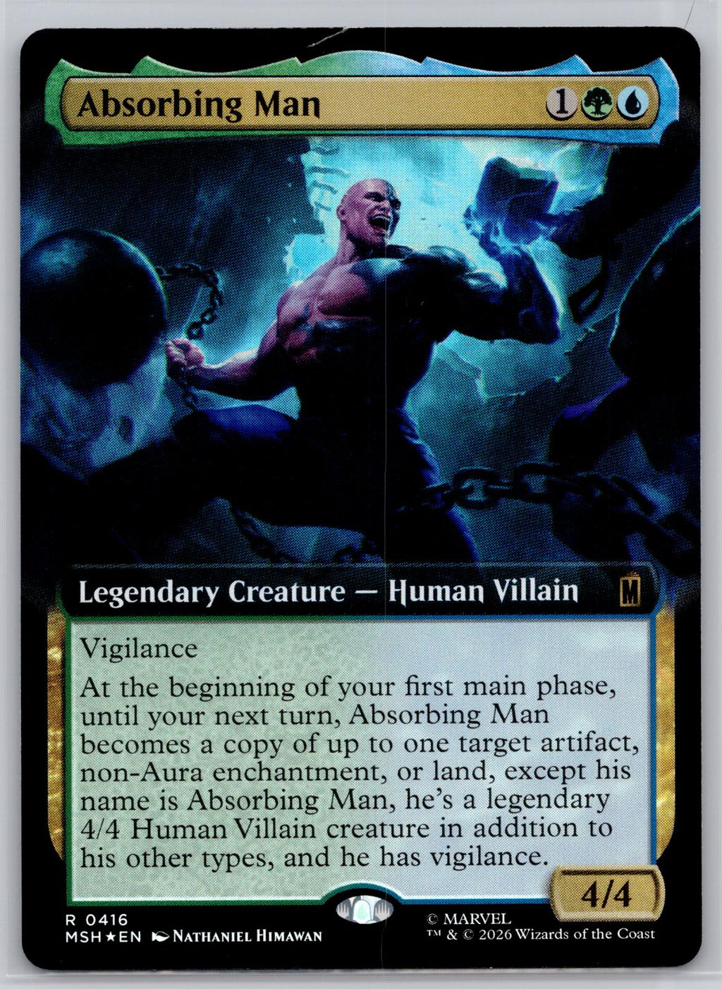 Absorbing Man (Extended Art) Marvel Super Heroes Magic: The Gathering Foil NM
