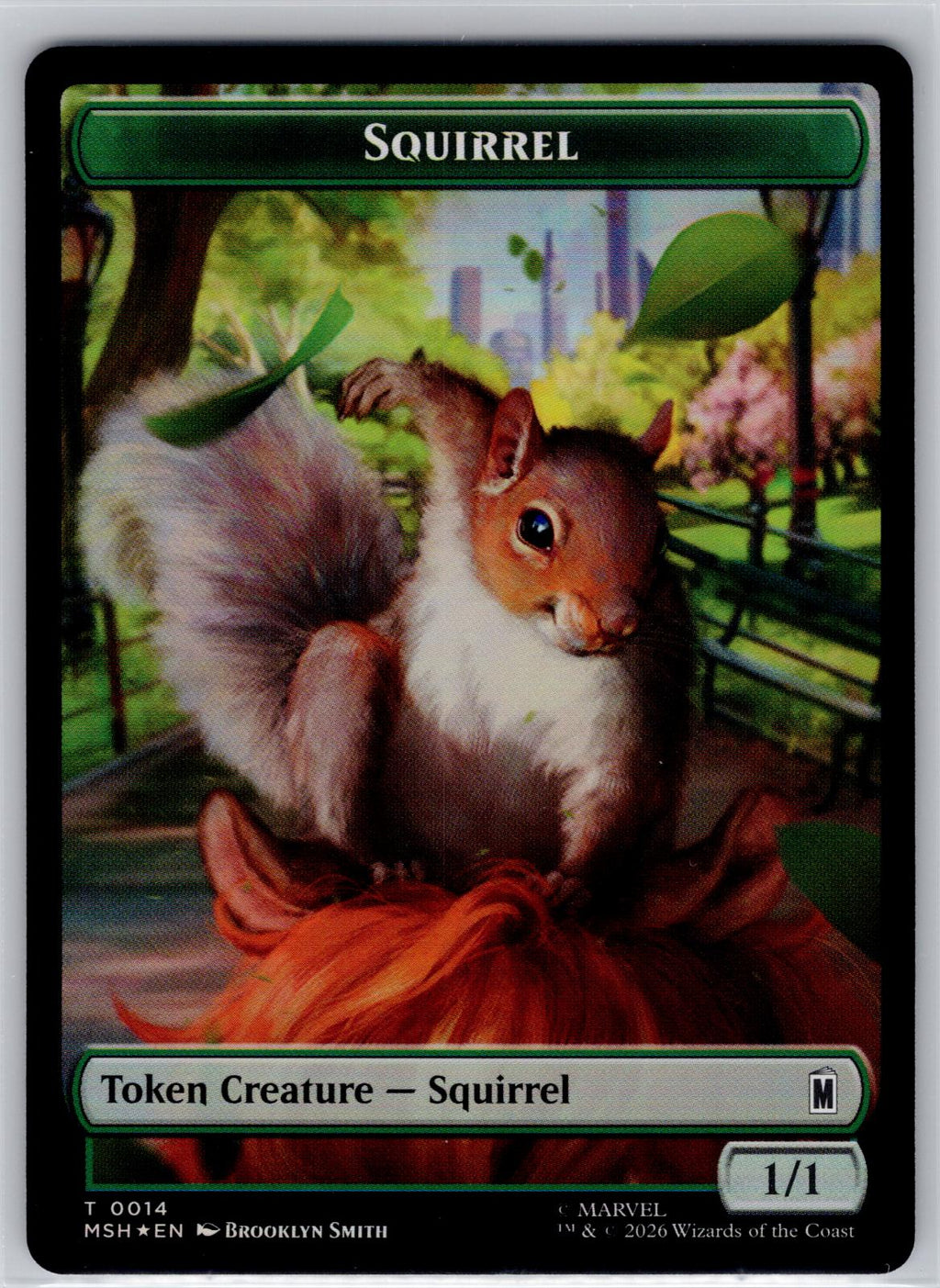 Galactus // Squirrel Double-Sided Token Holo Marvel Super Heroes M:TG Foil NM