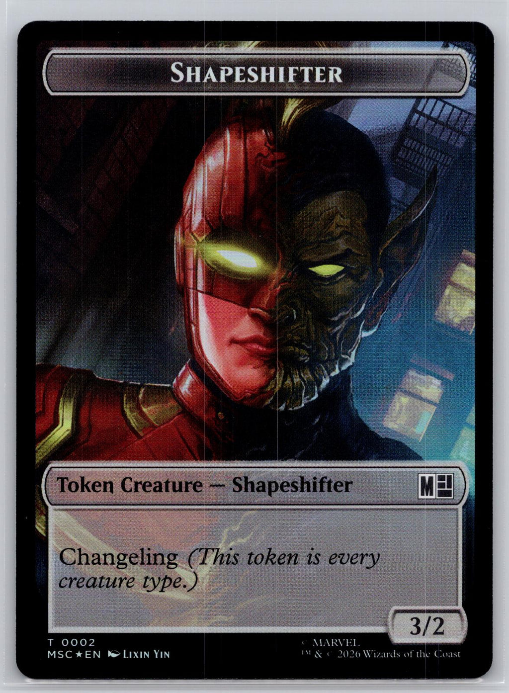 Shapeshifter//Ape Villain 2-Sided Token Commander:MSH M:TG Foil NM
