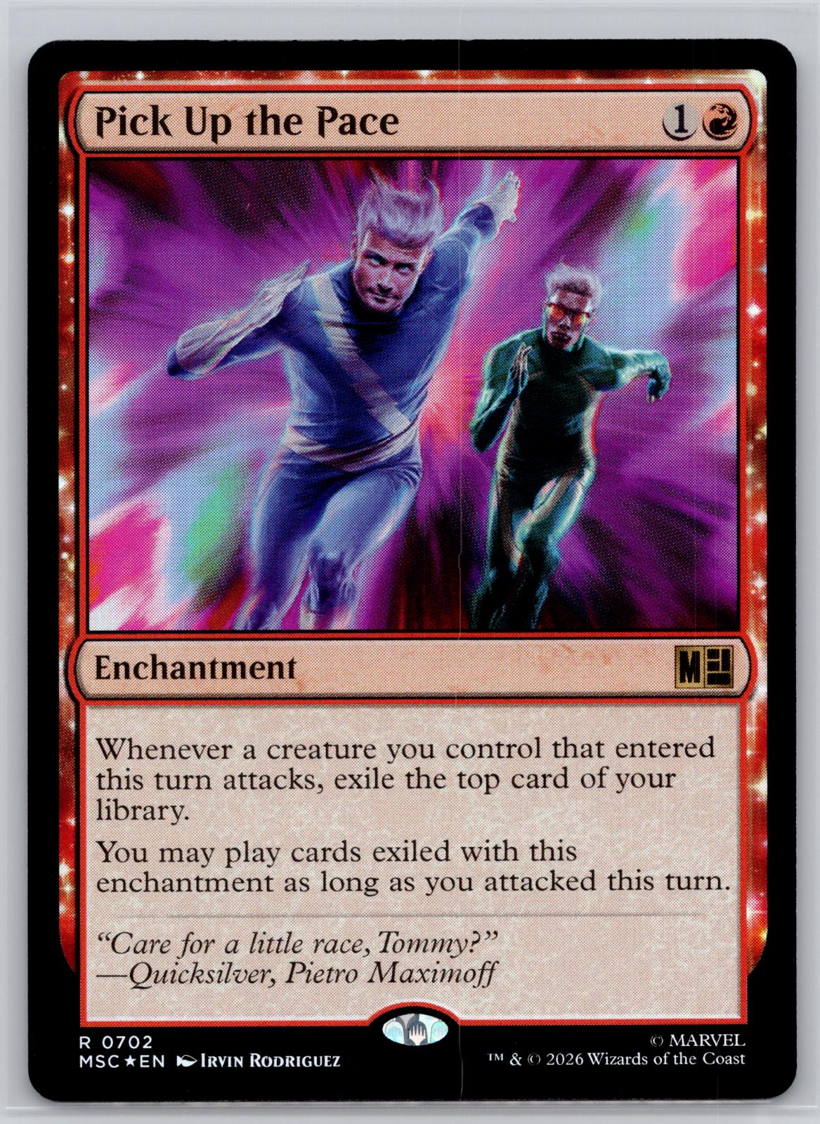 Pick Up the Pace Commander: Marvel Super Heroes Magic: The Gathering Foil NM