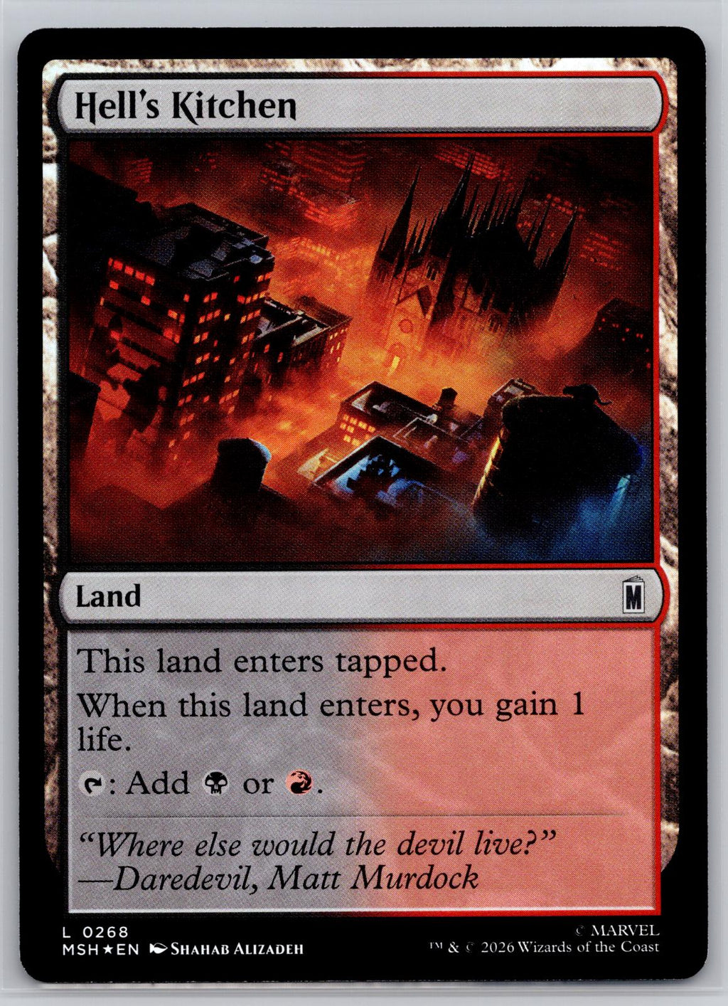 Hell's Kitchen Marvel Super Heroes Magic: The Gathering Foil Near Mint