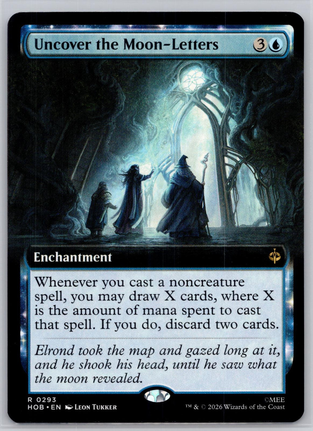 Uncover the Moon-Letters (Extended Art) The Hobbit Magic: The Gathering NM