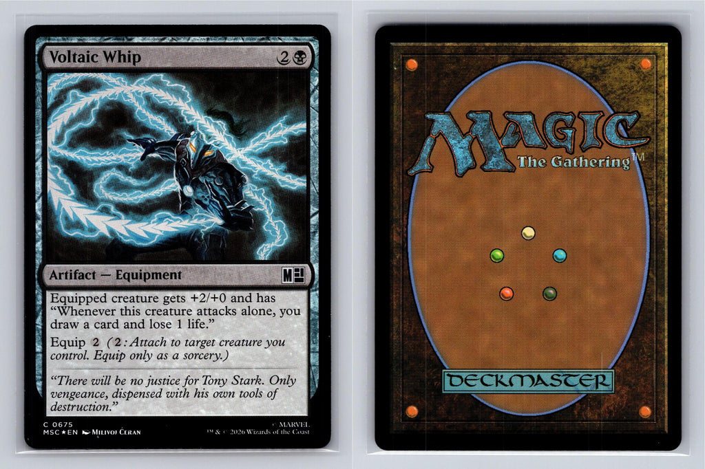 Voltaic Whip Commander: Marvel Super Heroes Magic: The Gathering Foil Near Mint