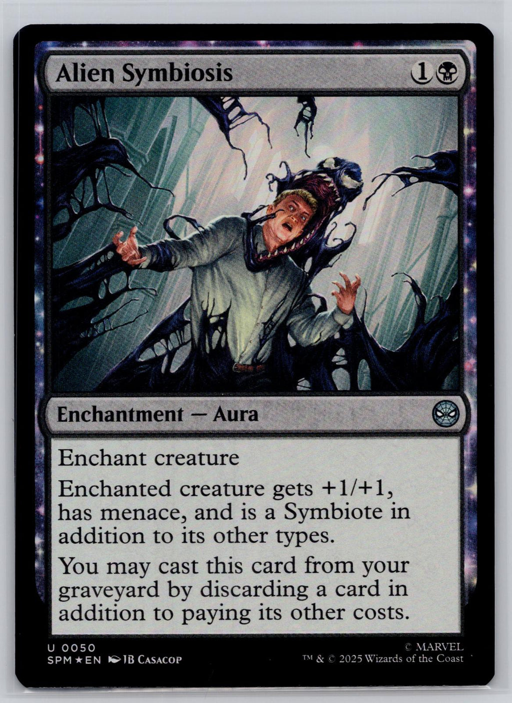 Alien Symbiosis Marvel's Spider-Man Magic: The Gathering Foil Near Mint