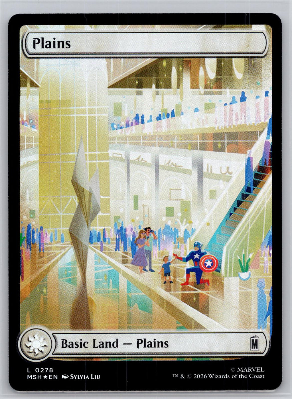 Plains (0278) Marvel Super Heroes Magic: The Gathering Foil Near Mint