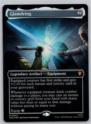 Glamdring (Borderless) The Hobbit: Eternal-Legal Magic: The Gathering Foil NM