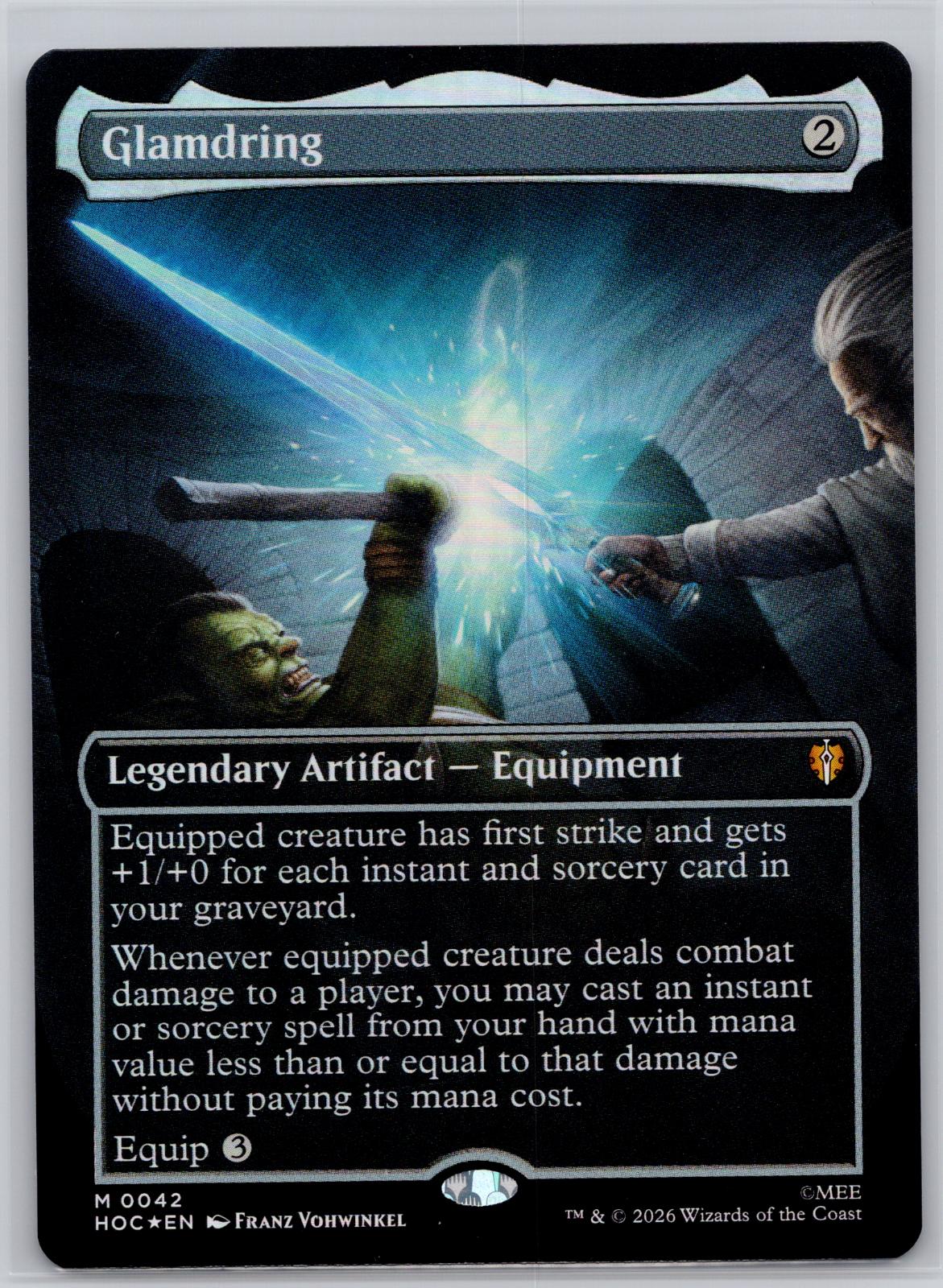Glamdring (Borderless) The Hobbit: Eternal-Legal Magic: The Gathering Foil NM