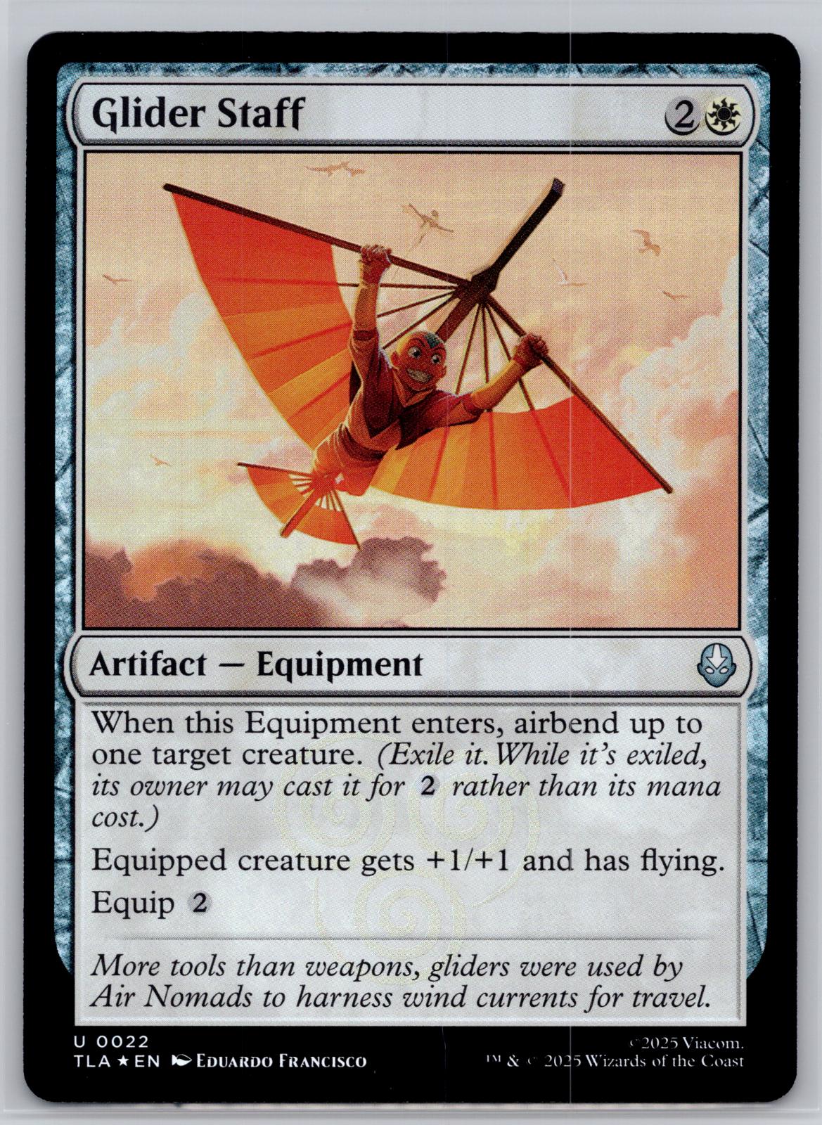 Glider Staff Avatar: The Last Airbender Magic: The Gathering Foil Near Mint