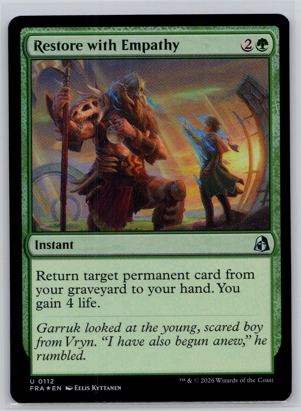 Restore with Empathy Reality Fracture Magic: The Gathering Foil Near Mint