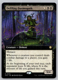 Defiling Daemogoth (Extended Art) Commander: Secrets of Strixhaven M:TG NM