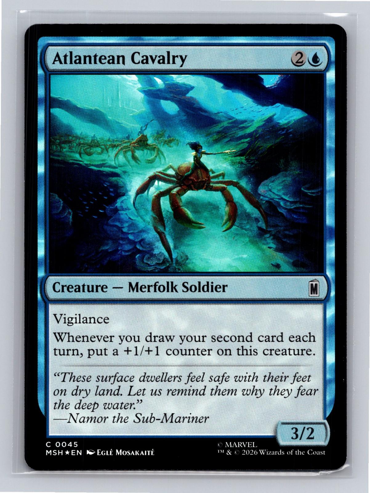 Atlantean Cavalry Marvel Super Heroes Magic: The Gathering Foil Near Mint