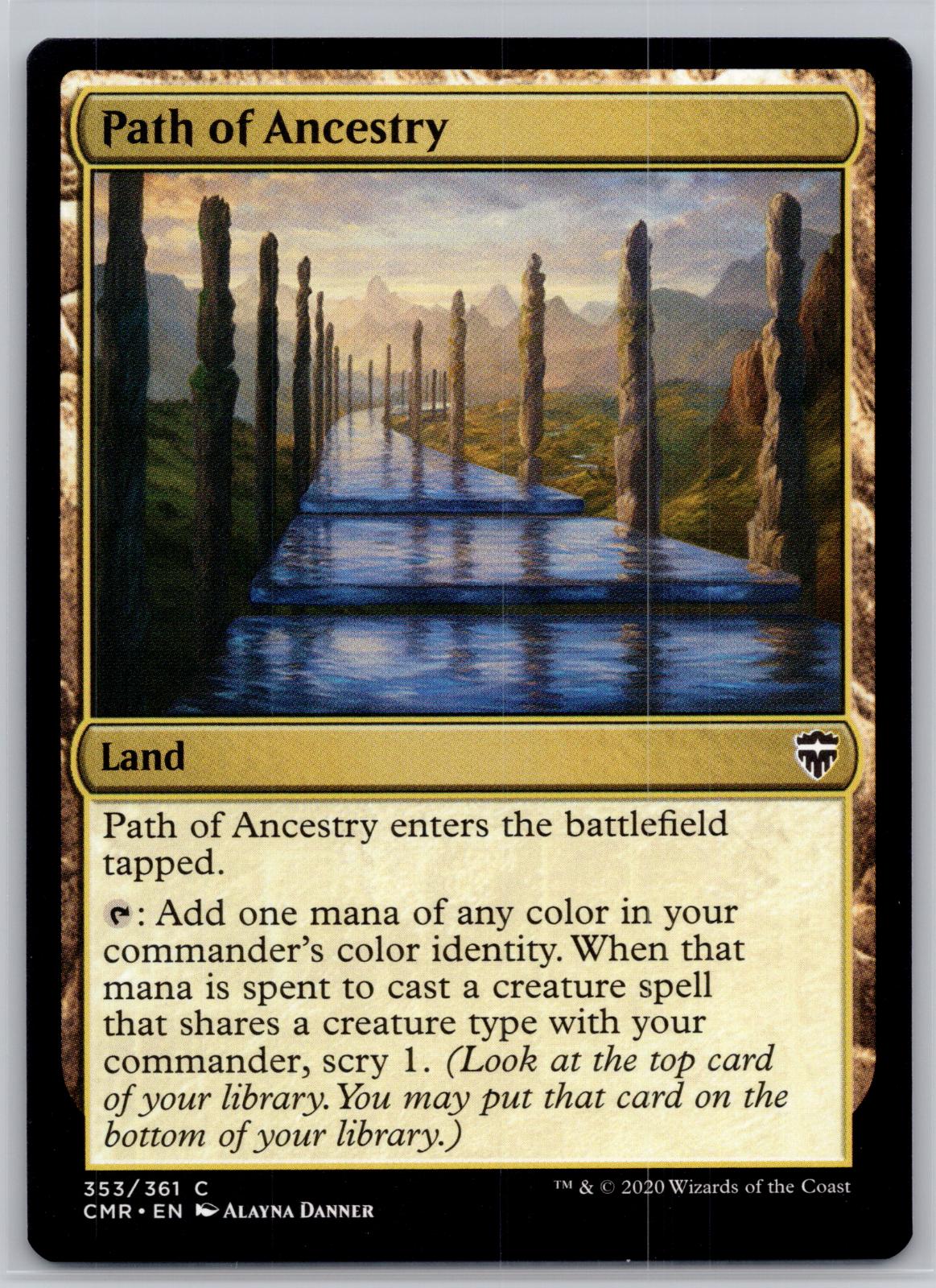 Path of Ancestry Commander Legends Magic: The Gathering Near Mint