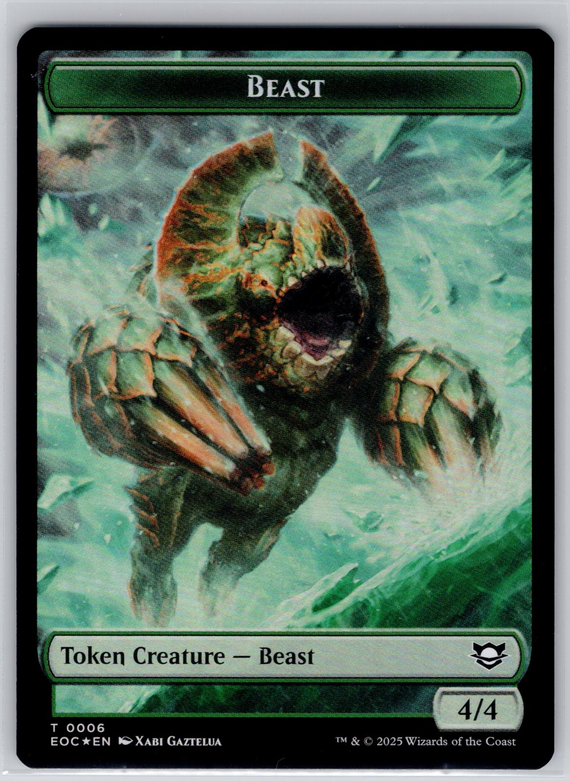 Thopter // Beast Double-Sided Token Commander: Edge of Eternities M:TG Foil NM