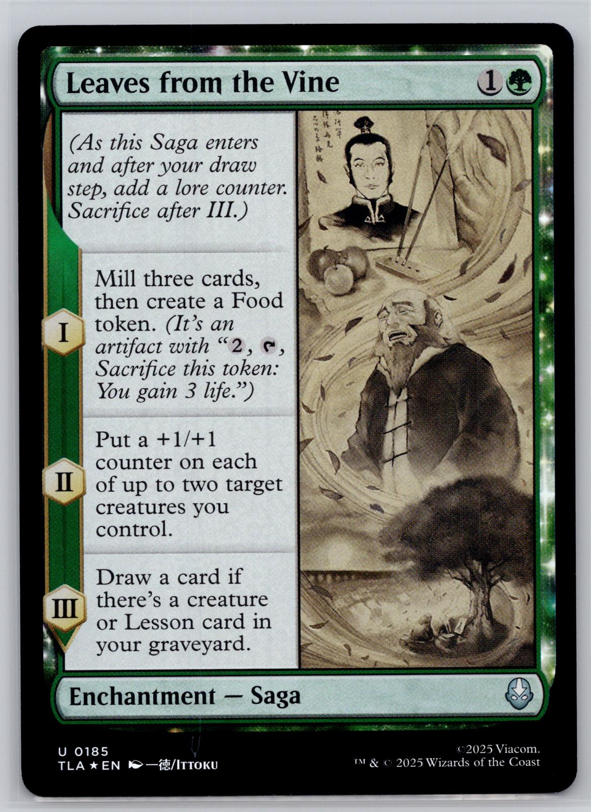 Leaves from the Vine Avatar: The Last Airbender Magic: The Gathering Foil NM