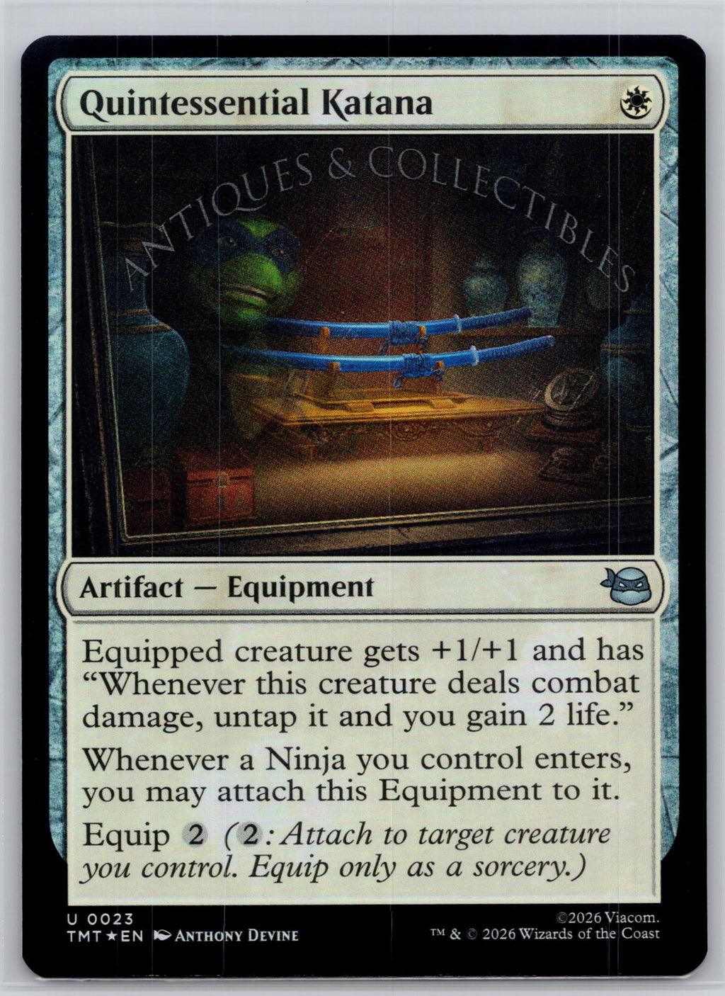 Quintessential Katana Teenage Mutant Ninja Turtles Magic: The Gathering Foil NM