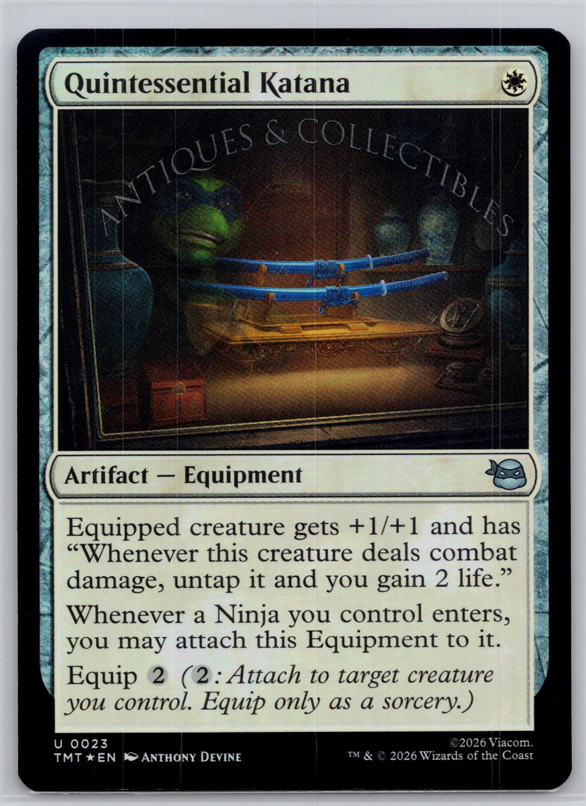 Quintessential Katana Teenage Mutant Ninja Turtles Magic: The Gathering Foil NM