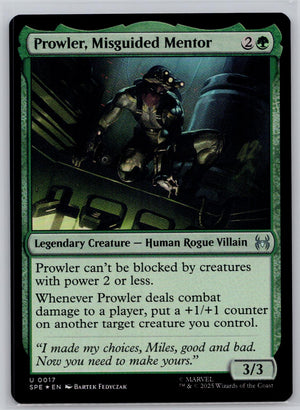 Prowler, Misguided Mentor Marvel's Spider-Man: Eternal-Legal M:TG Foil NM