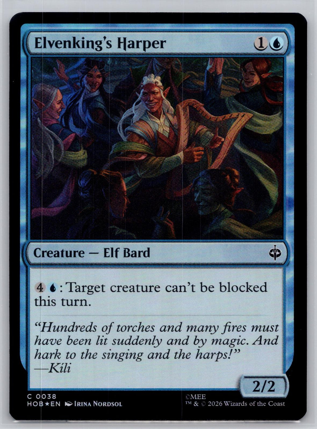 Elvenking's Harper The Hobbit Magic: The Gathering Foil Near Mint