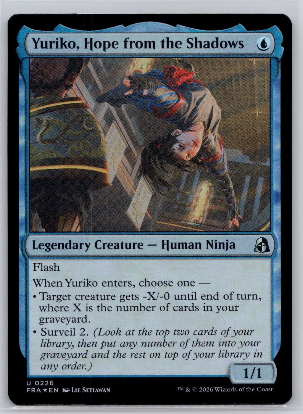 Yuriko, Hope from the Shadows Reality Fracture Magic: The Gathering Foil NM
