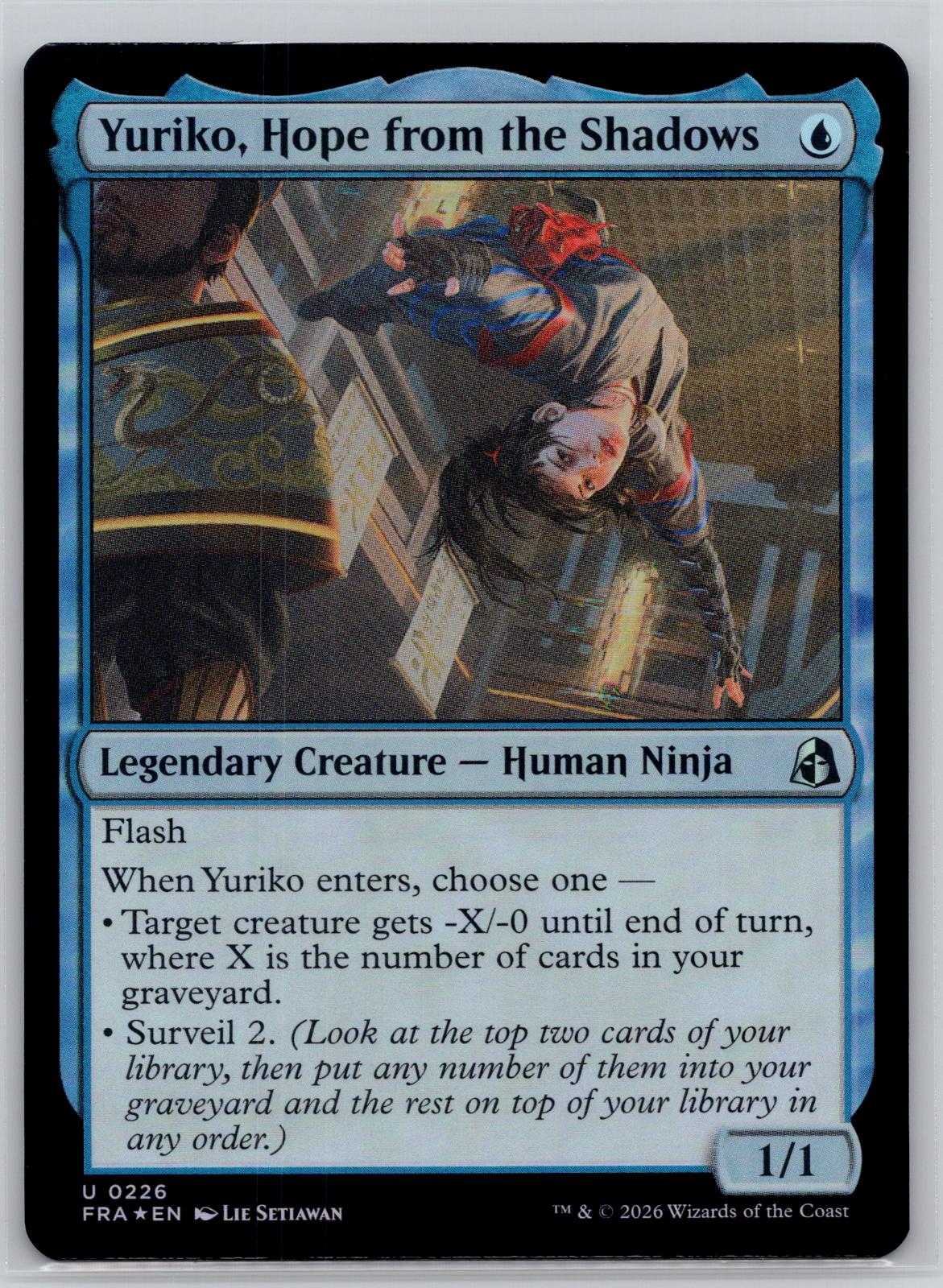 Yuriko, Hope from the Shadows Reality Fracture Magic: The Gathering Foil NM