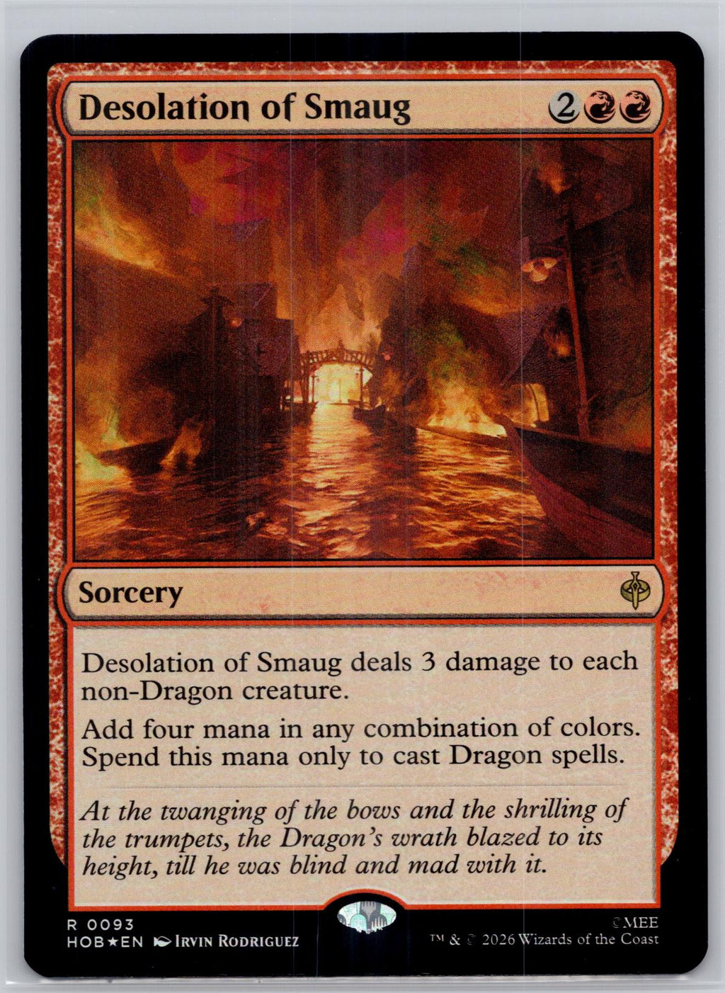 Desolation of Smaug The Hobbit Magic: The Gathering Foil Near Mint