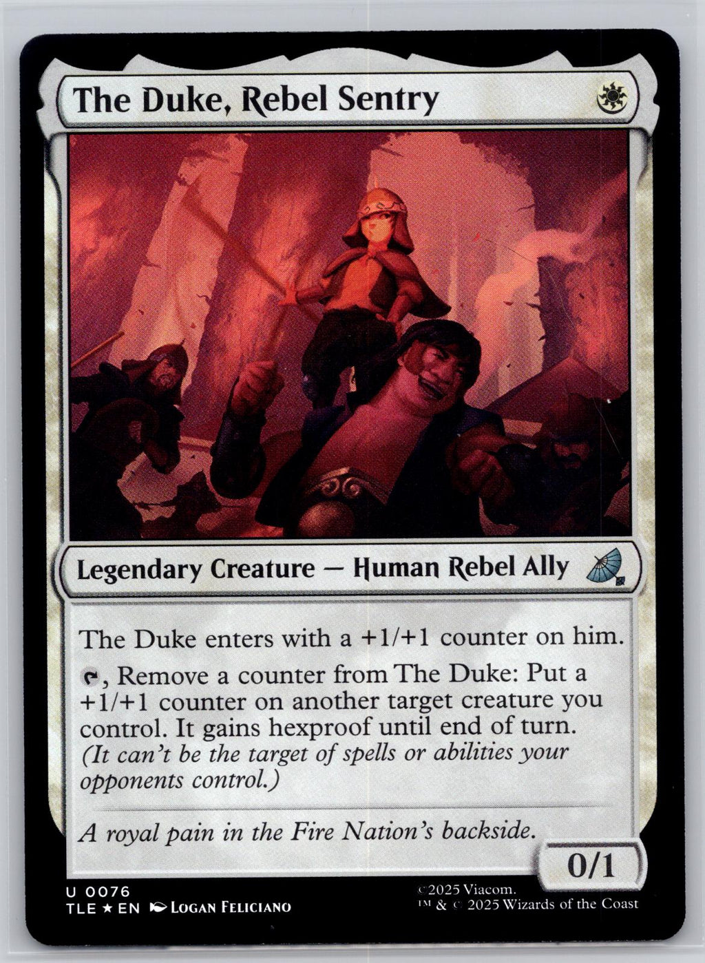 The Duke, Rebel Sentry Avatar: The Last Airbender: Eternal-Legal M:TG Foil NM