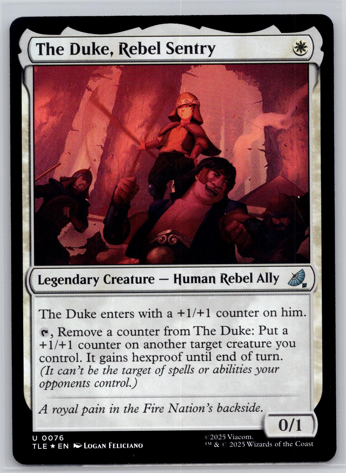 The Duke, Rebel Sentry Avatar: The Last Airbender: Eternal-Legal M:TG Foil NM