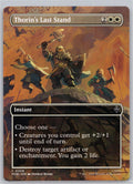 Thorin's Last Stand (Borderless) The Hobbit Magic: The Gathering Near Mint