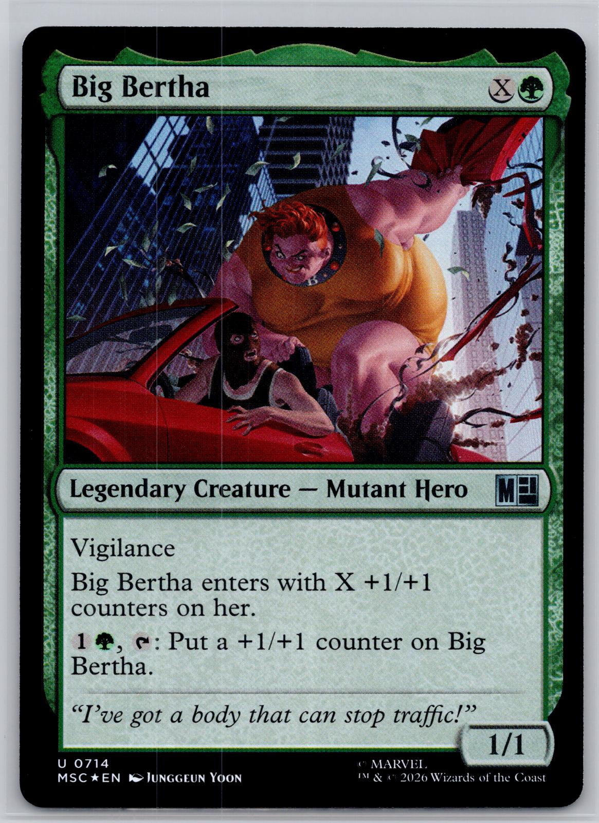 Big Bertha Commander: Marvel Super Heroes Magic: The Gathering Foil Near Mint