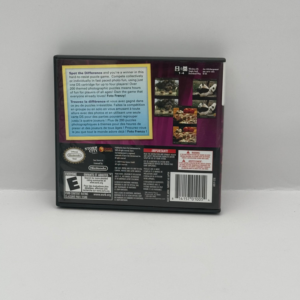 Foto Frenzy - Nintendo DS - CIB