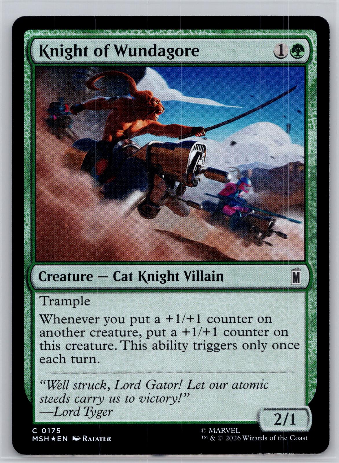 Knight of Wundagore Marvel Super Heroes Magic: The Gathering Foil Near Mint
