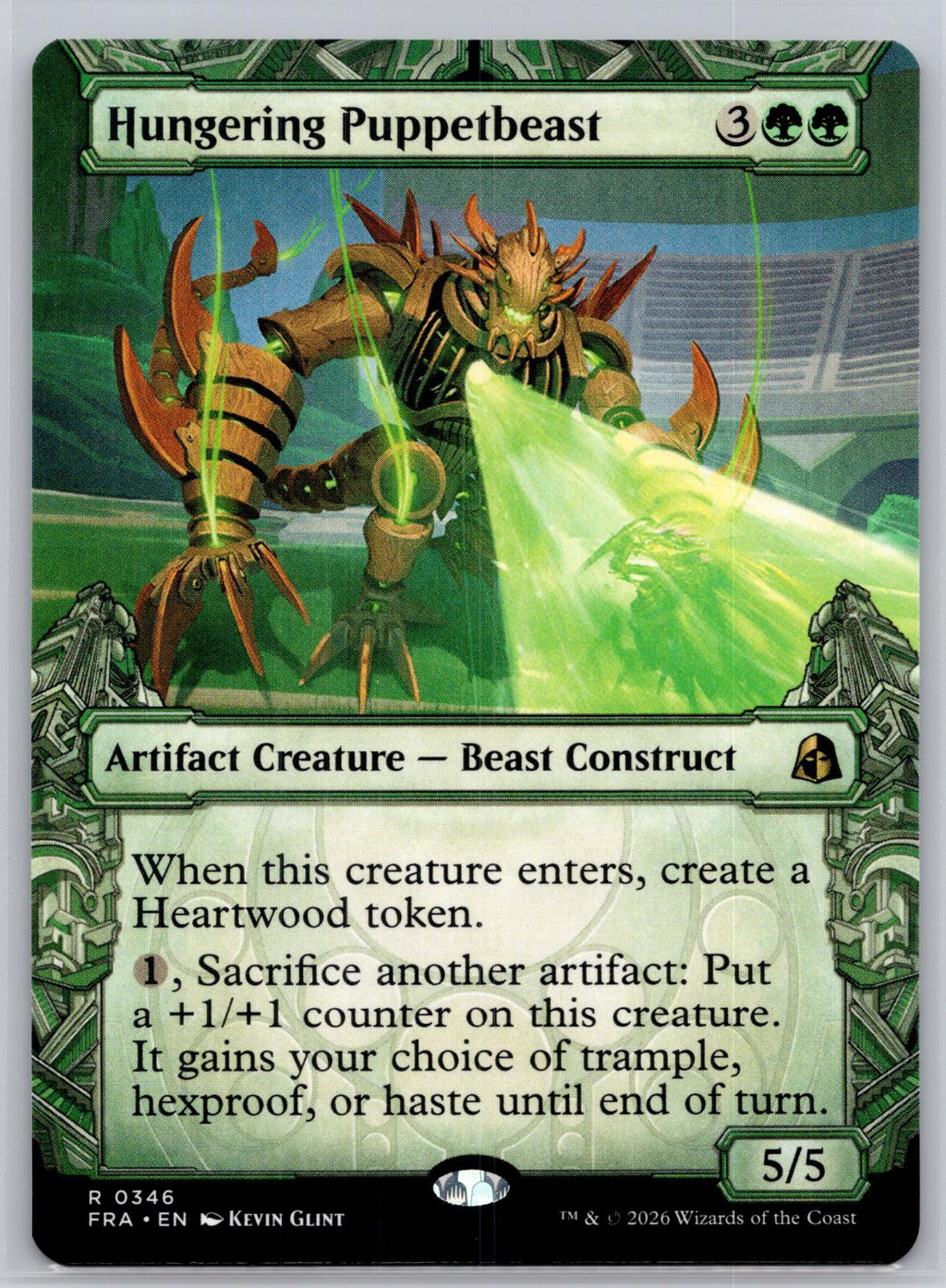 Hungering Puppetbeast (Showcase) Reality Fracture Magic: The Gathering Near Mint