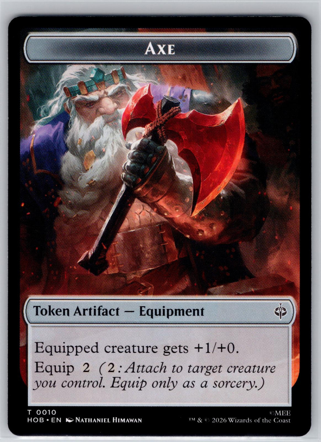 Bird Soldier // Axe Double-Sided Token The Hobbit Magic: The Gathering Near Mint