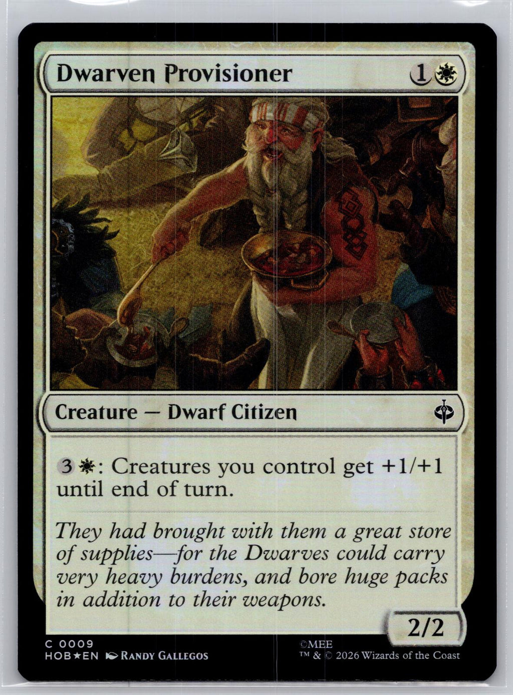 Dwarven Provisioner The Hobbit Magic: The Gathering Foil Near Mint
