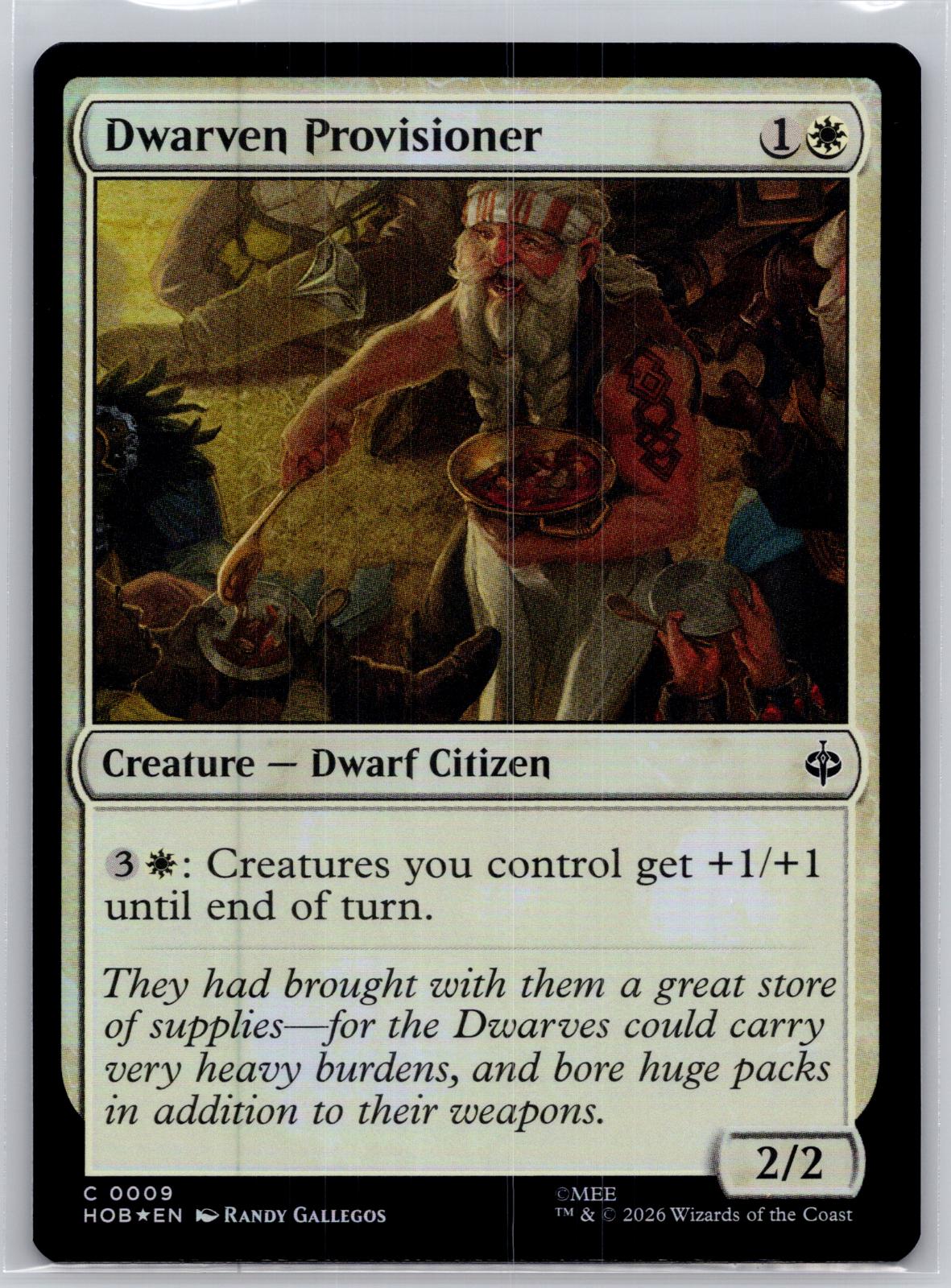 Dwarven Provisioner The Hobbit Magic: The Gathering Foil Near Mint