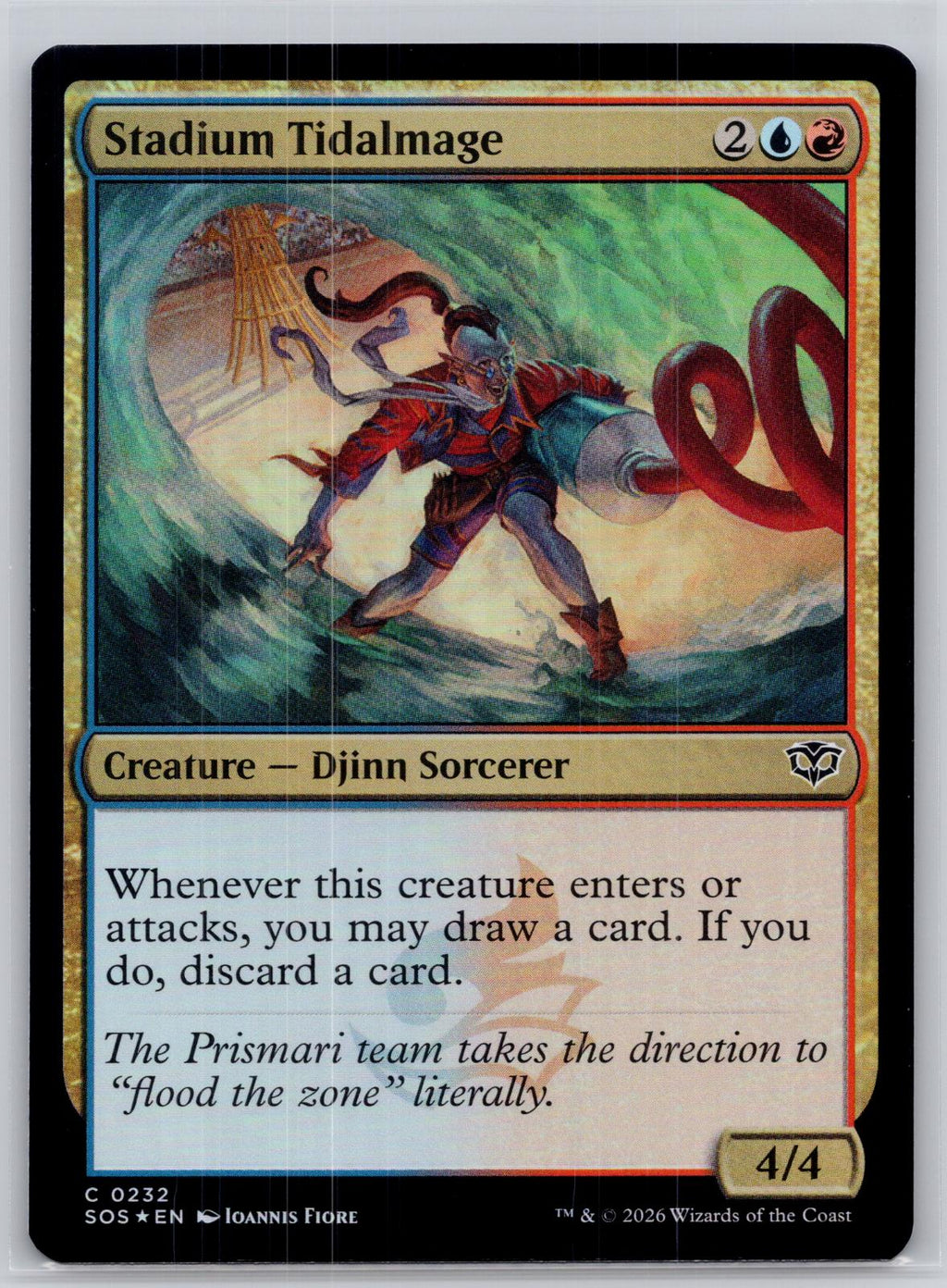 Stadium Tidalmage Secrets of Strixhaven Magic: The Gathering Foil Near Mint