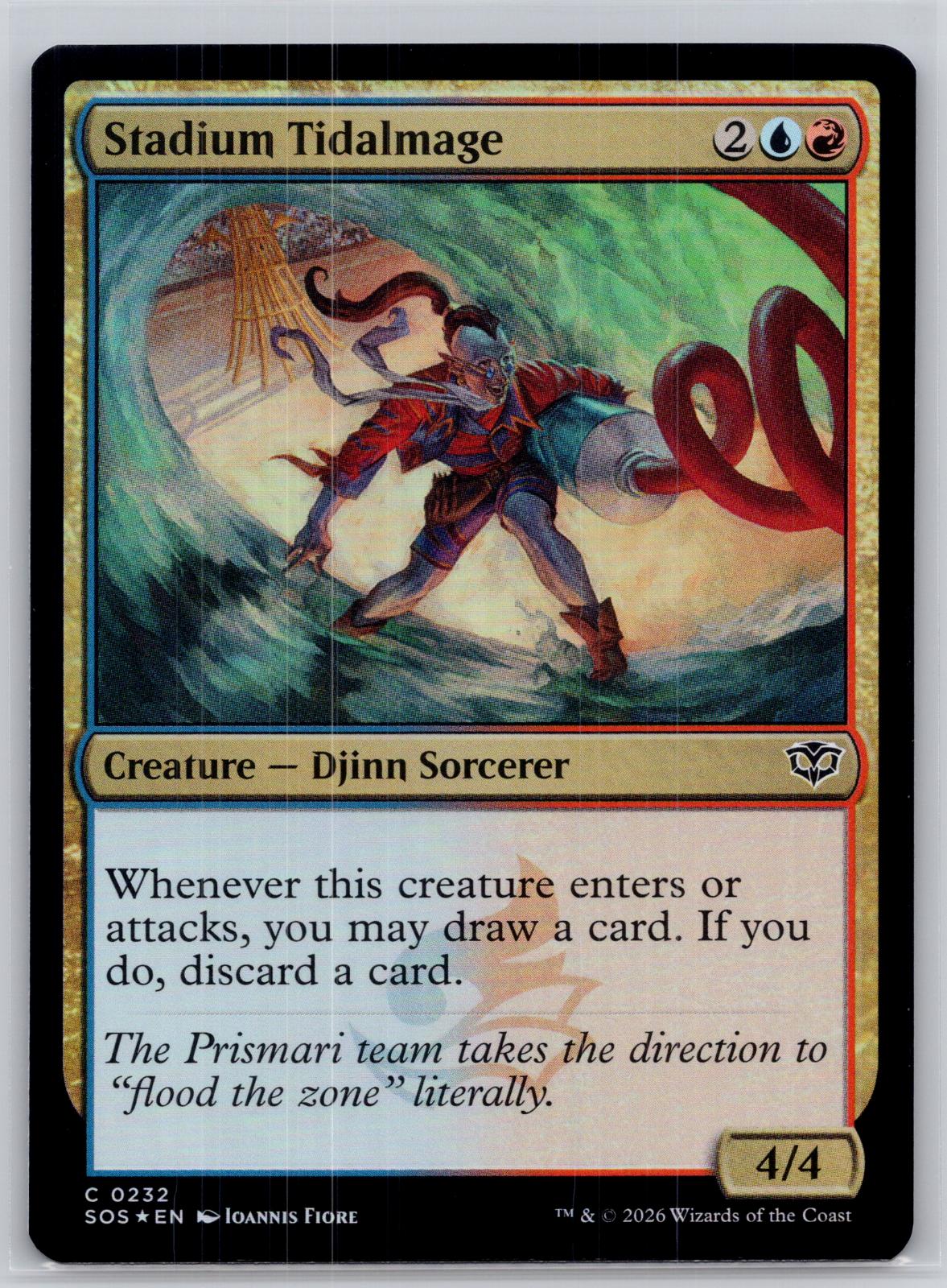 Stadium Tidalmage Secrets of Strixhaven Magic: The Gathering Foil Near Mint