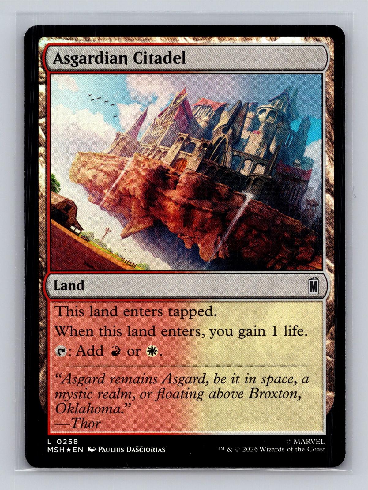 Asgardian Citadel Marvel Super Heroes Magic: The Gathering Foil Near Mint
