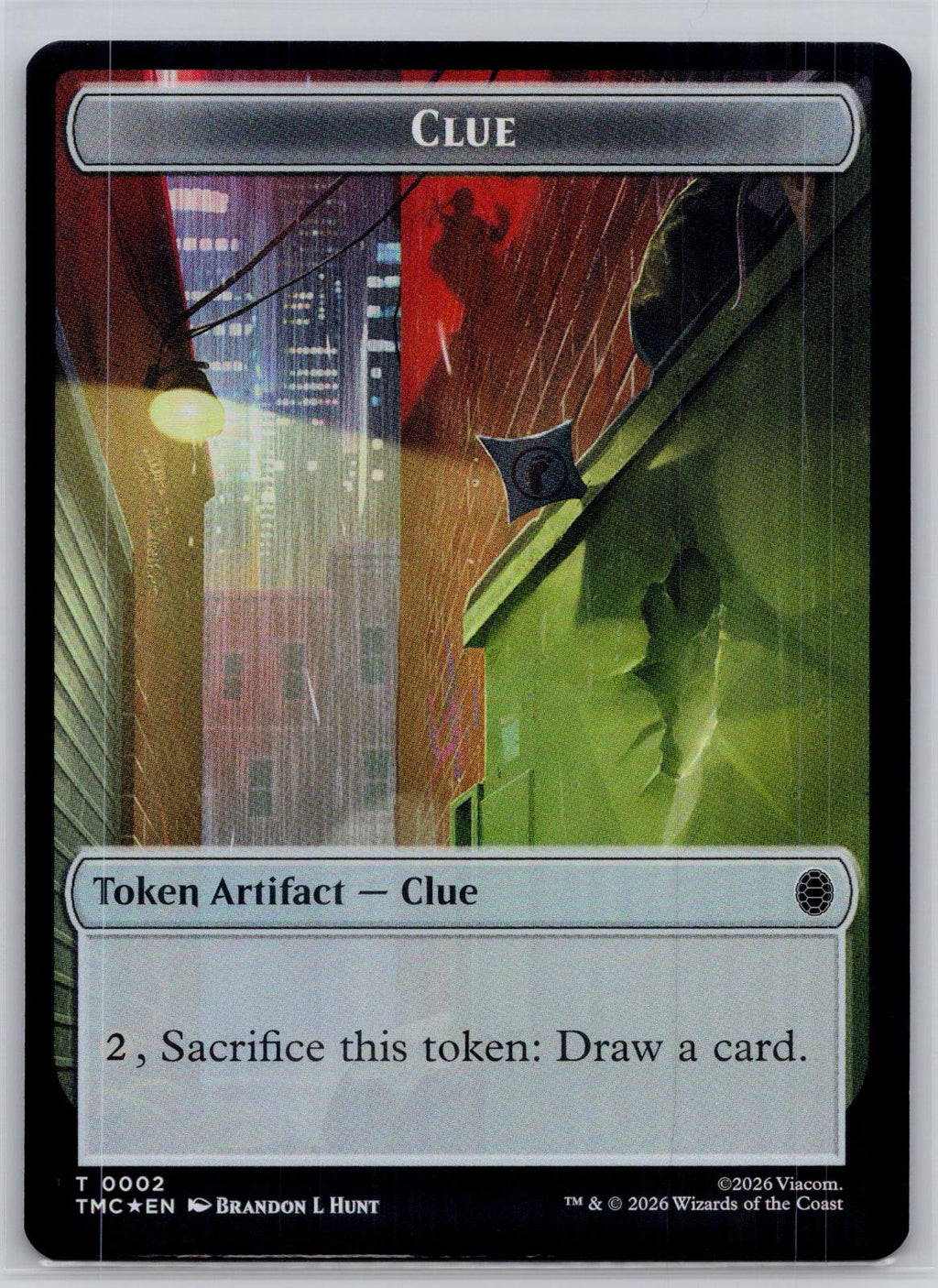 Treasure//Clue 2-Sided Token Commander:Teenage Mutant Ninja Turtles M:TG Foil NM