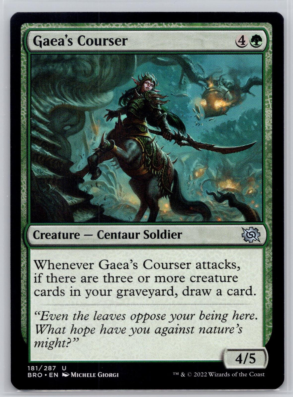 Gaea's Courser The Brothers' War Magic: The Gathering Near Mint