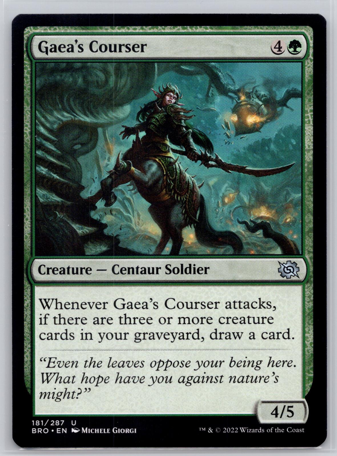 Gaea's Courser The Brothers' War Magic: The Gathering Near Mint