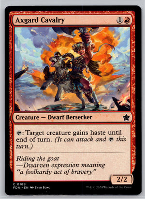 Axgard Cavalry Foundations Magic: The Gathering Near Mint