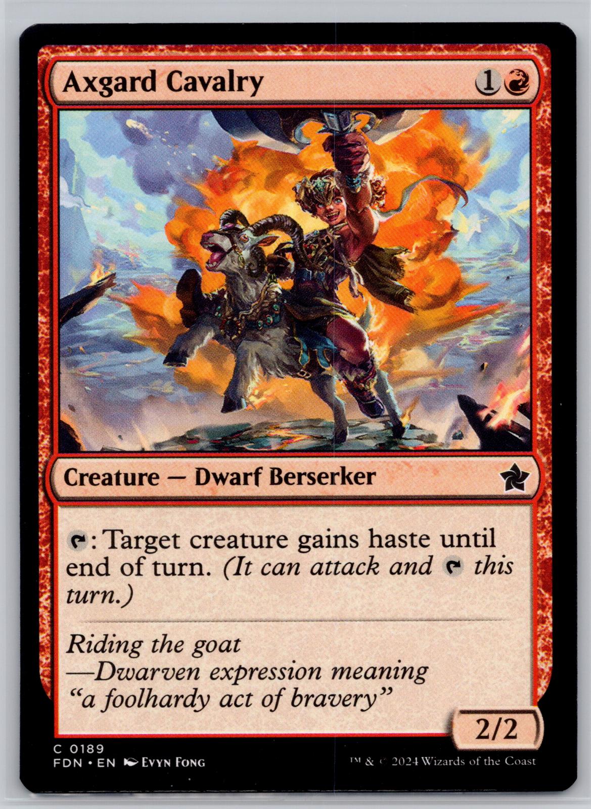 Axgard Cavalry Foundations Magic: The Gathering Near Mint