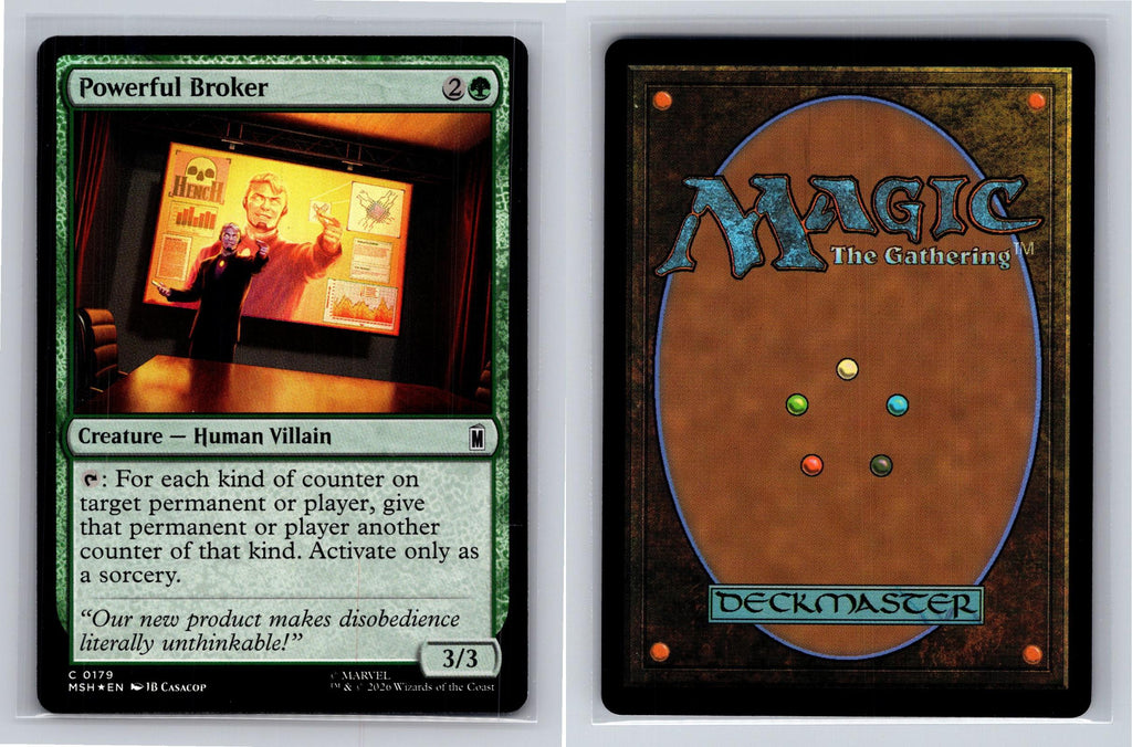 Powerful Broker Marvel Super Heroes Magic: The Gathering Foil Near Mint