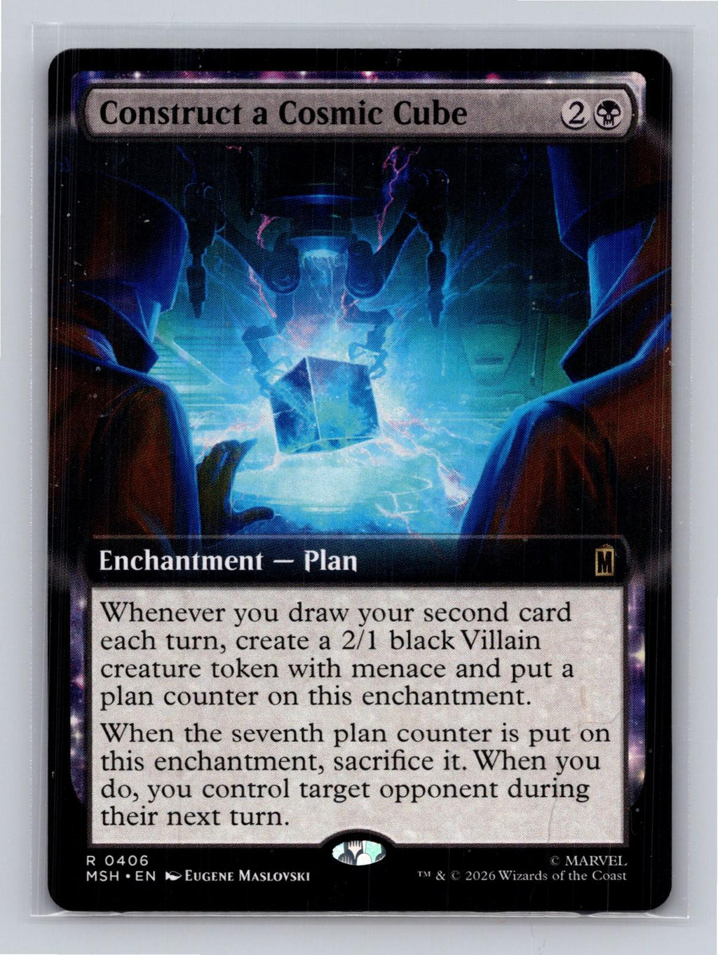Construct a Cosmic Cube (Extended Art) Marvel Super Heroes MtG NM